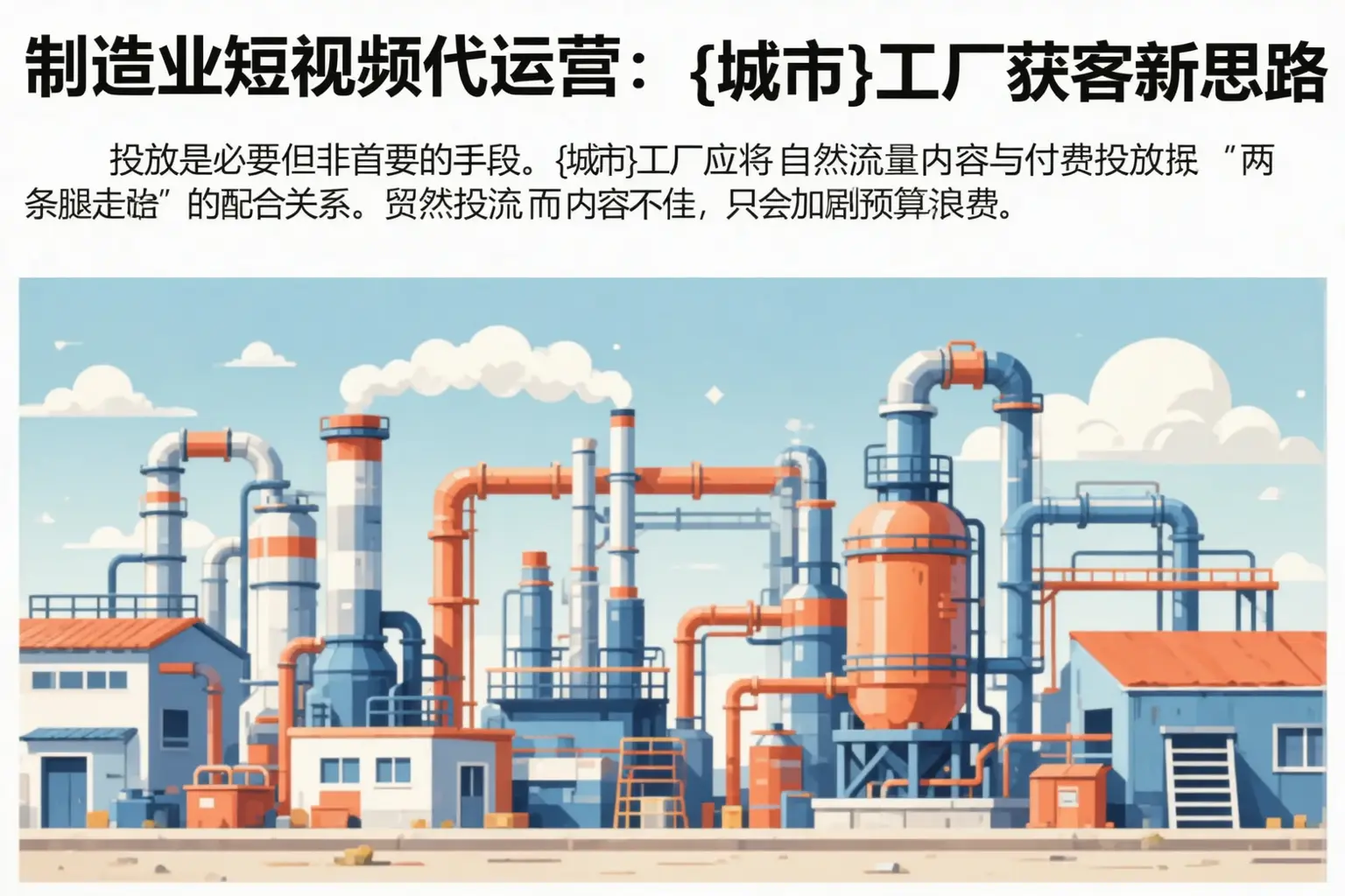 制造业短视频代运营：南充工厂获客新思路