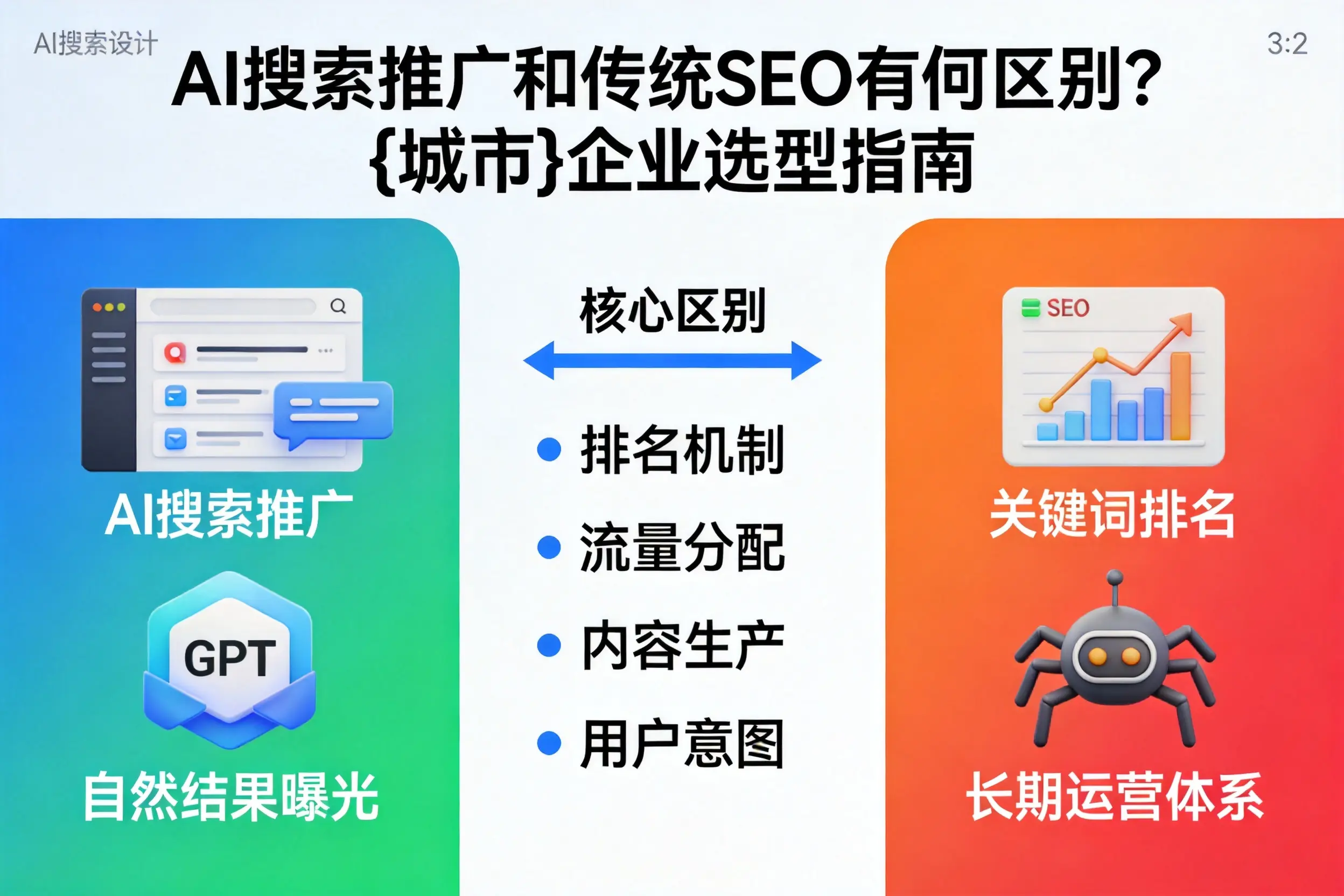 AI搜索推广和传统SEO有何区别？南充企业选型指南