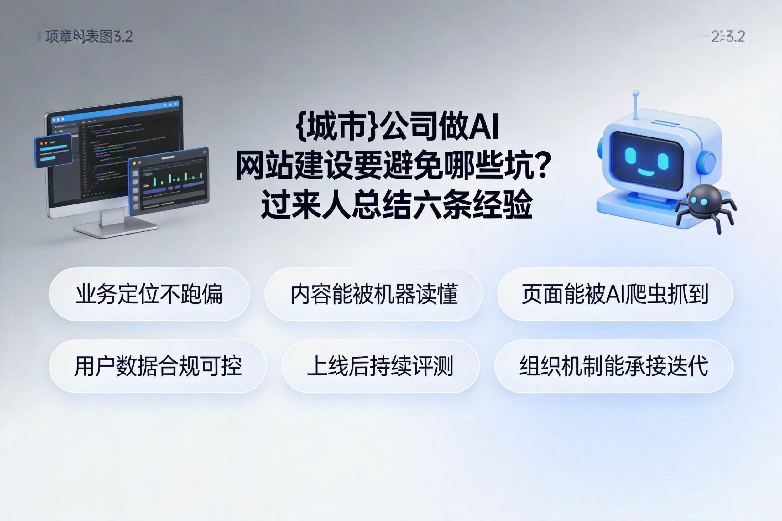 南充公司做AI网站建设要避免哪些坑？过来人总结六条经验