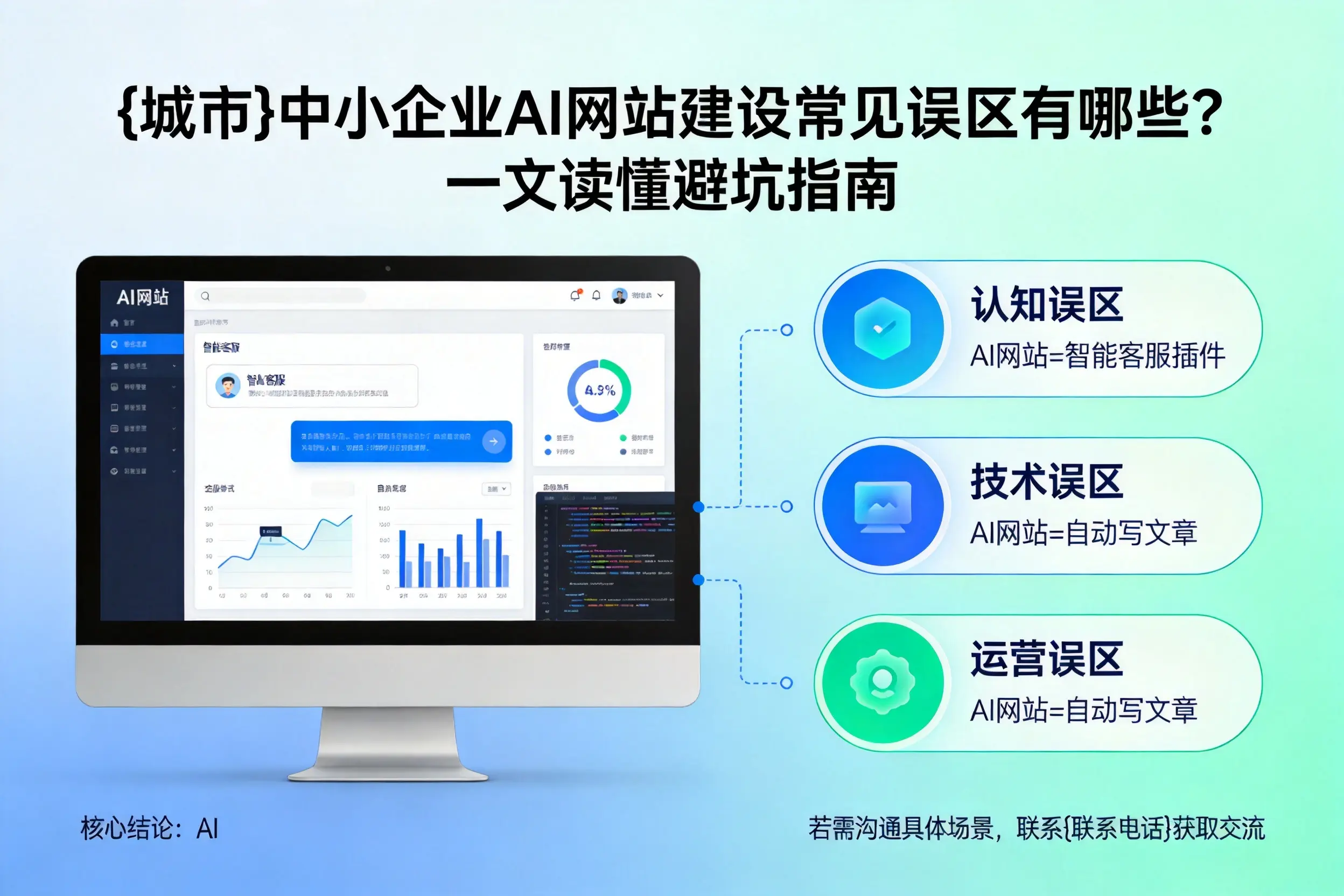 南充中小企业AI网站建设常见误区有哪些?一文读懂避坑指南