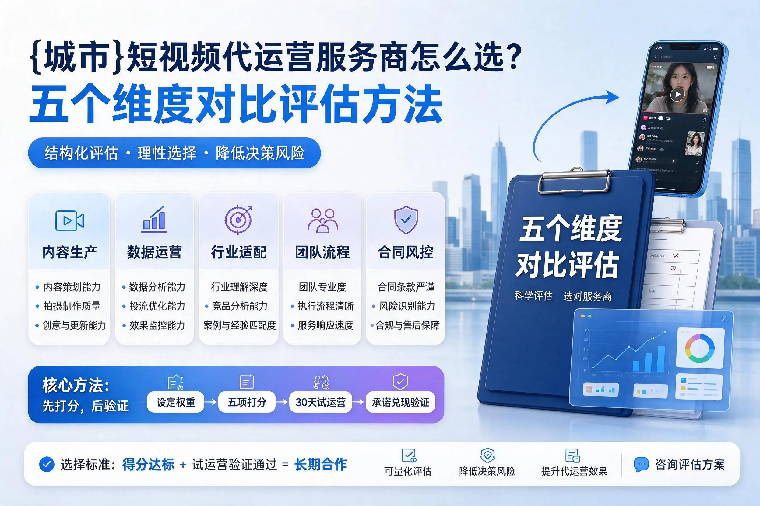 南充短视频代运营服务商怎么选？五个维度对比评估方法