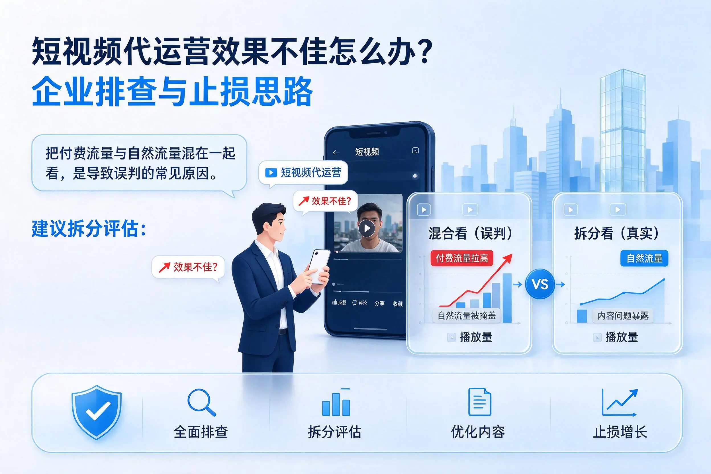 短视频代运营效果不佳怎么办?南充企业排查与止损思路