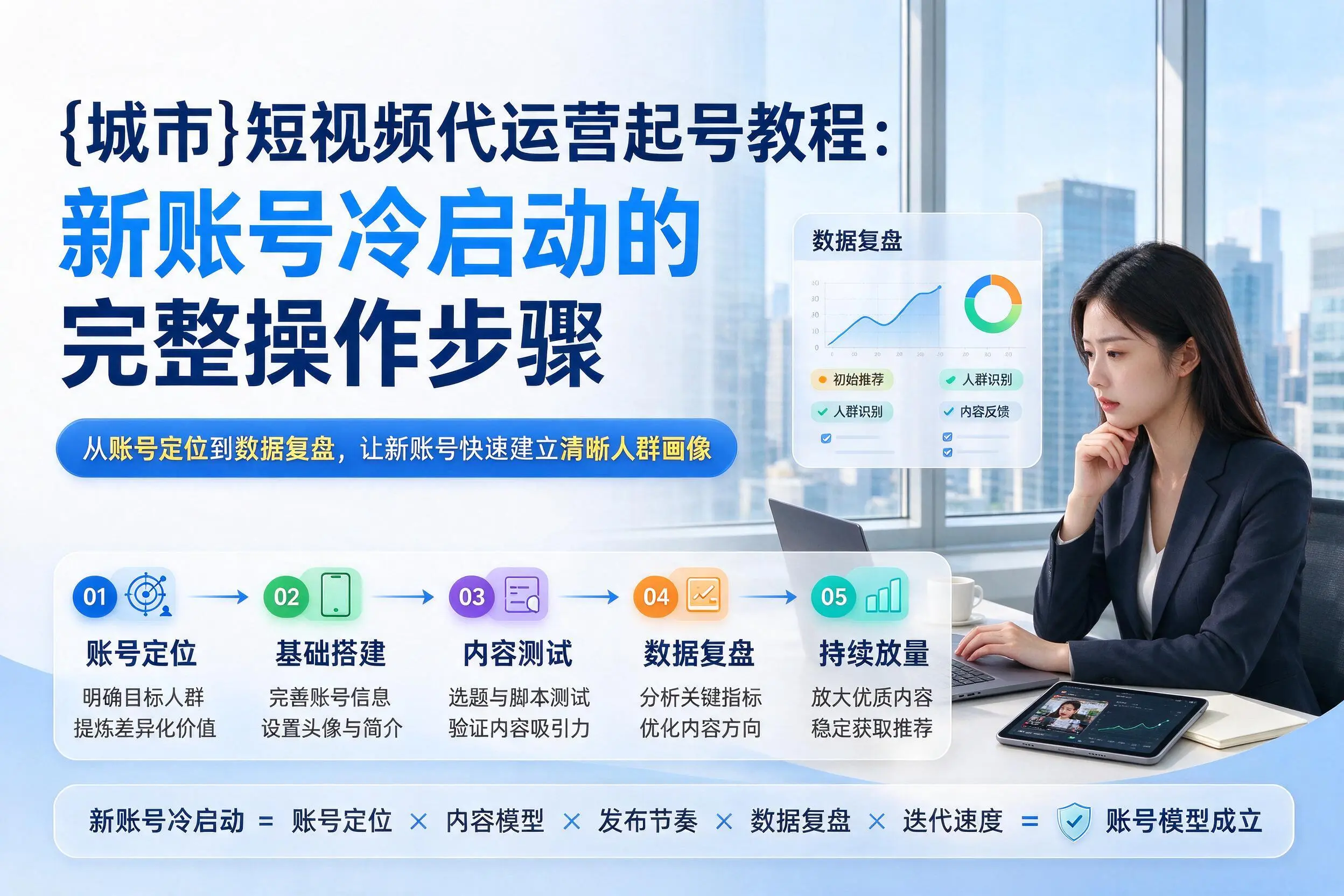 南充短视频代运营起号教程：新账号冷启动的完整操作步骤