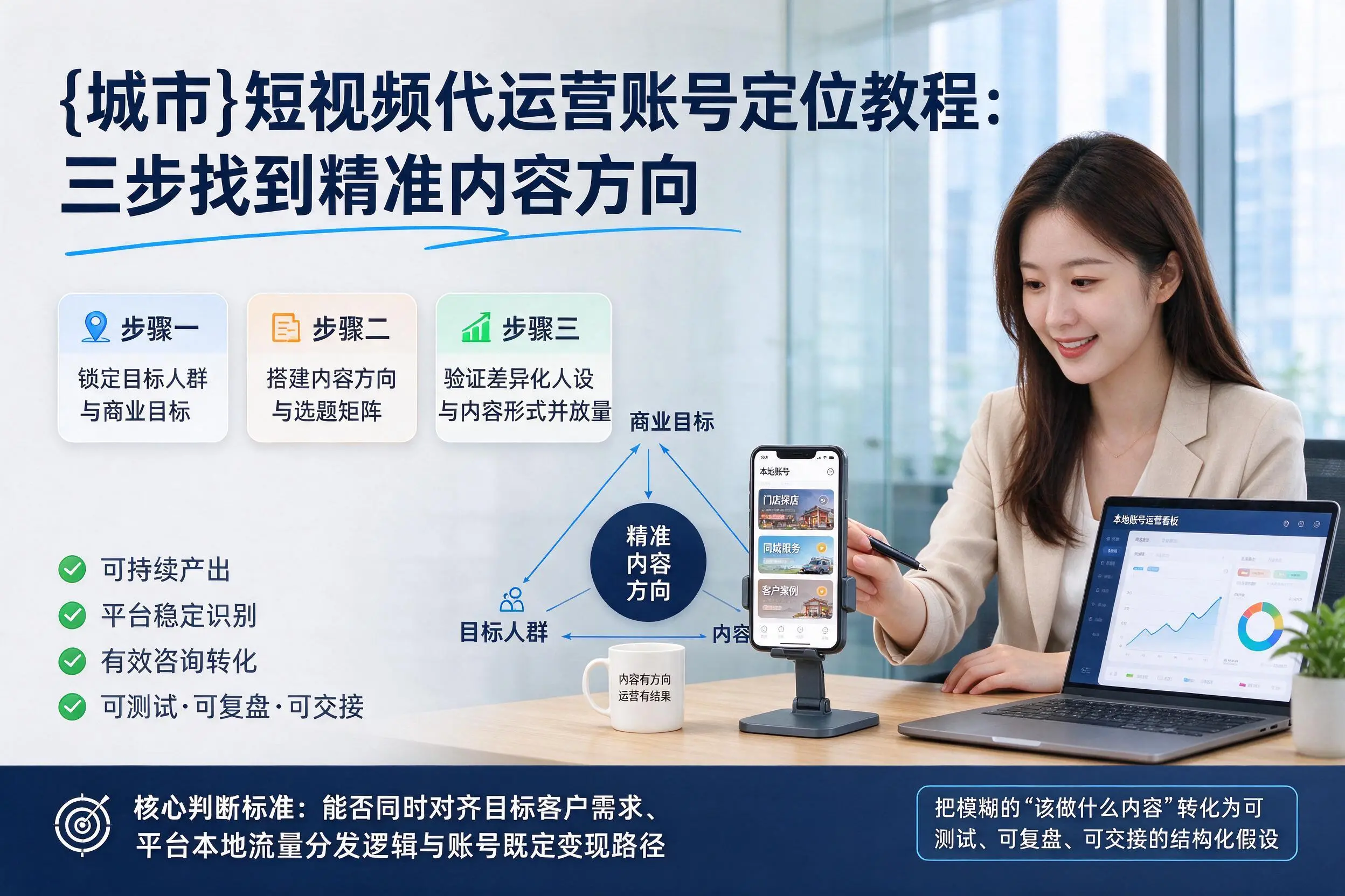 南充短视频代运营账号定位教程：三步找到精准内容方向