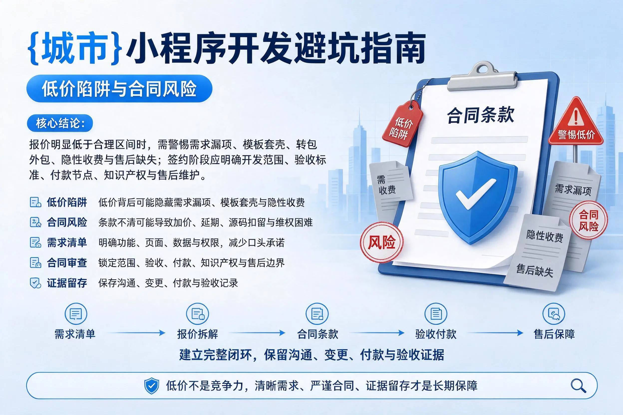 南充小程序开发避坑指南:低价陷阱与合同风险