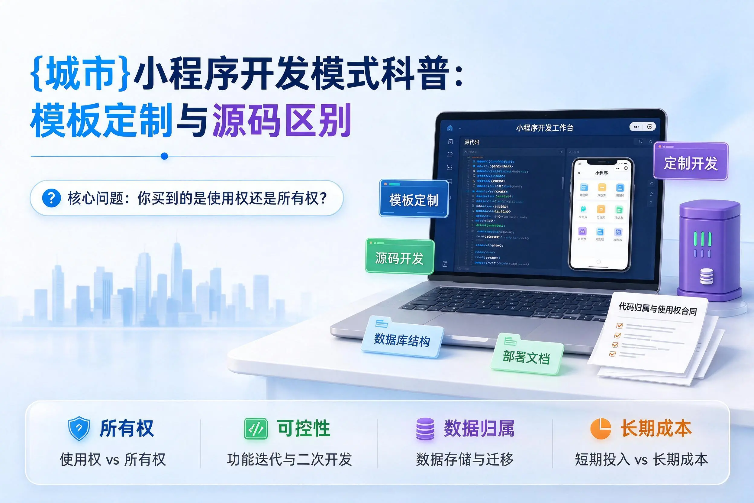 南充小程序开发模式科普：模板定制与源码区别