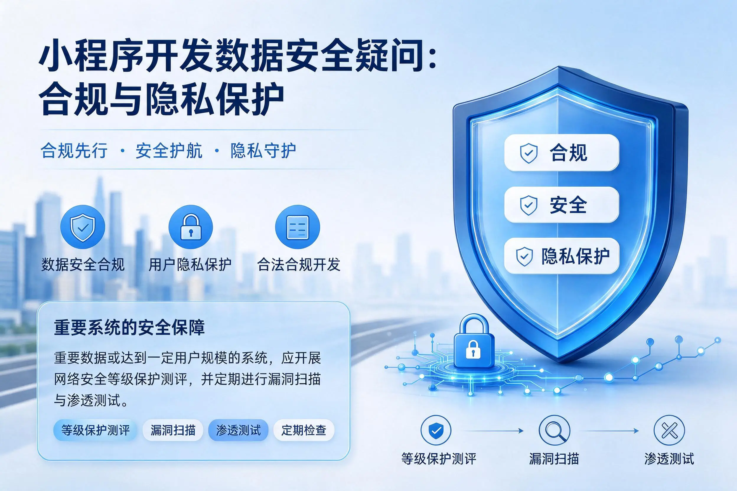 南充小程序开发数据安全疑问:合规与隐私保护
