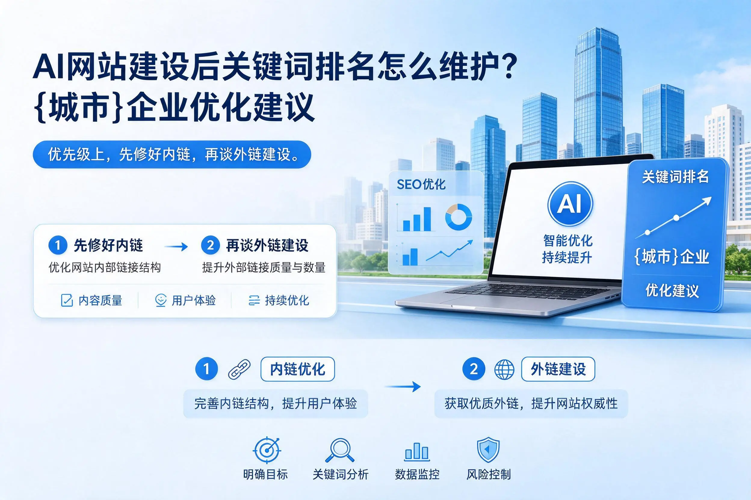 AI网站建设后关键词排名怎么维护？南充企业优化建议