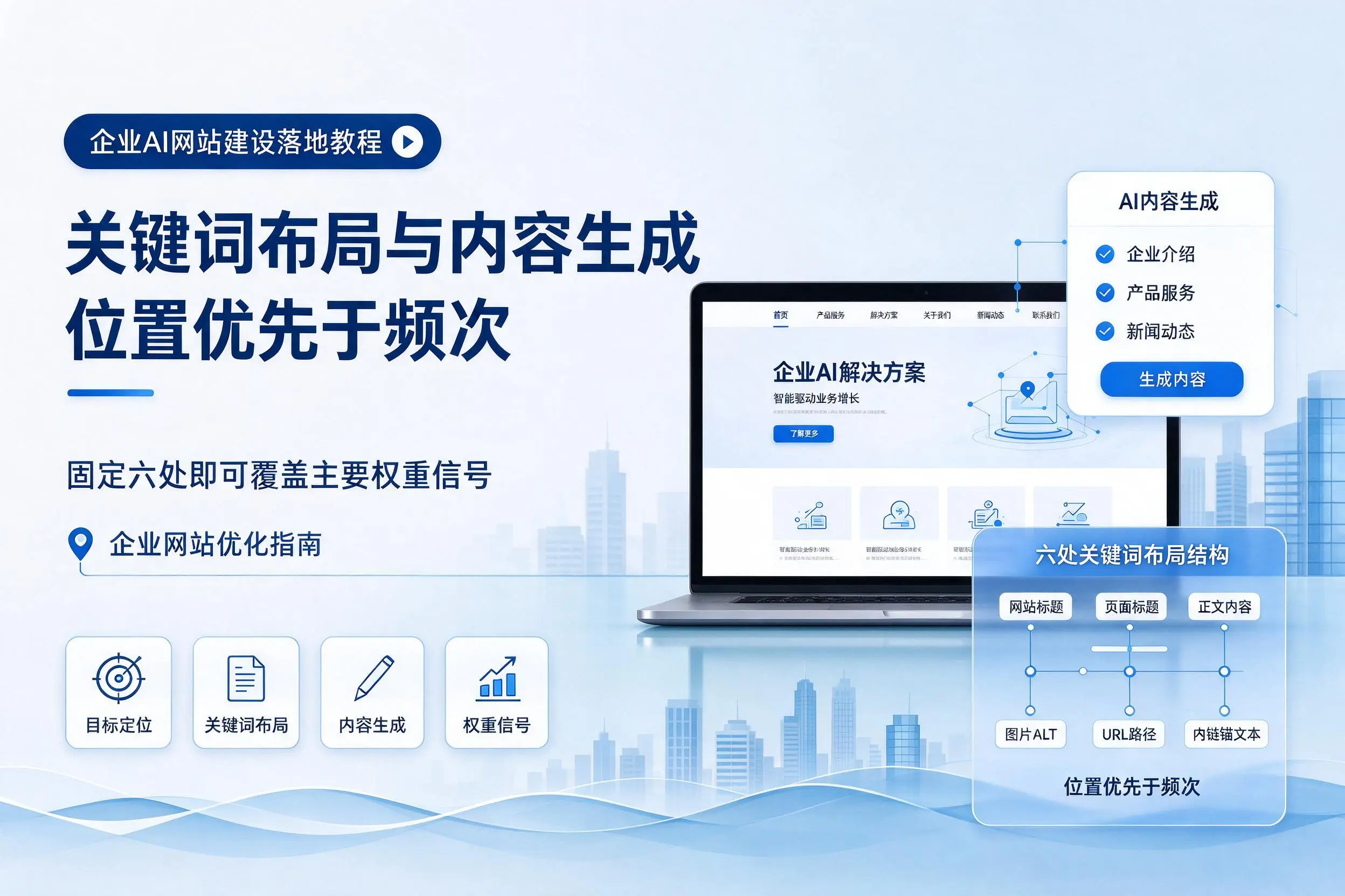 南充企业AI网站建设落地教程：关键词布局与内容生成